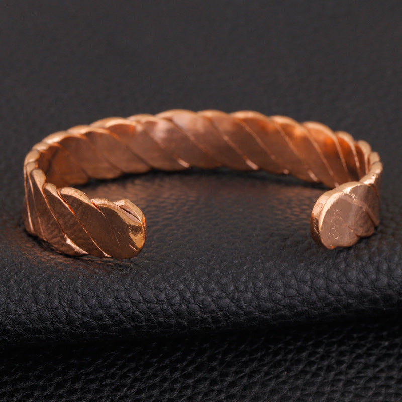 "Rose Gold Copper Magnetic Bracelet - Luxurious Pain Relief [USA & Canada]" Roljord