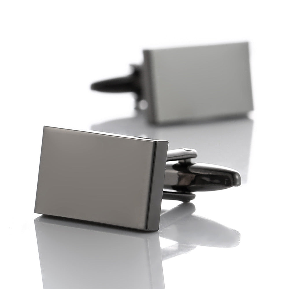 "Streamlined Steel Cufflinks: Sleek Rectangular Design, Premium Quality" Roljord