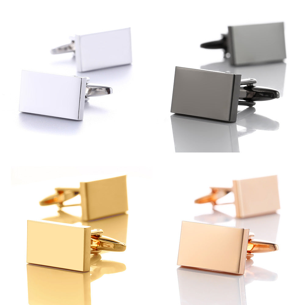 "Streamlined Steel Cufflinks: Sleek Rectangular Design, Premium Quality" Roljord