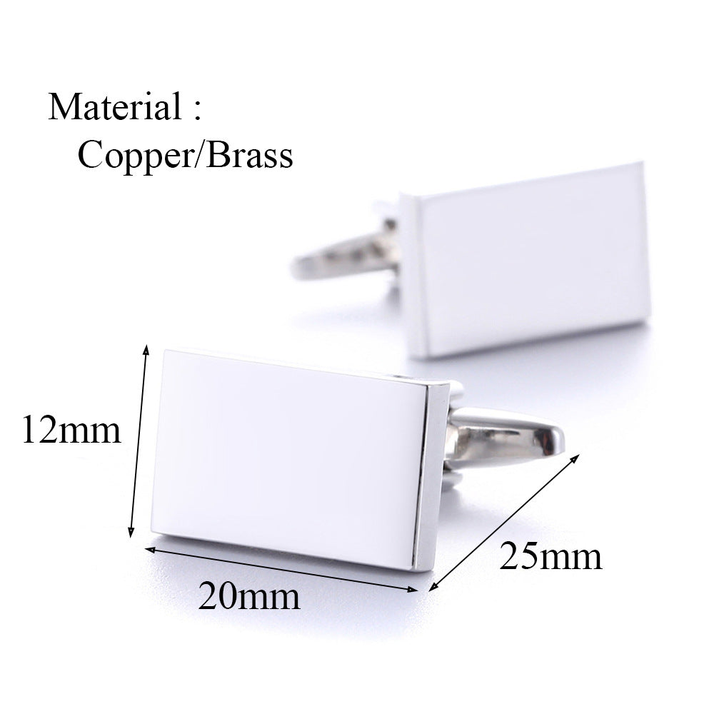 "Streamlined Steel Cufflinks: Sleek Rectangular Design, Premium Quality" Roljord