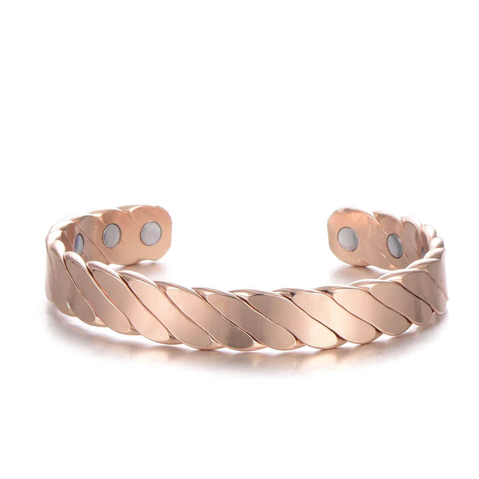 "Rose Gold Copper Magnetic Bracelet - Luxurious Pain Relief [USA & Canada]" Roljord