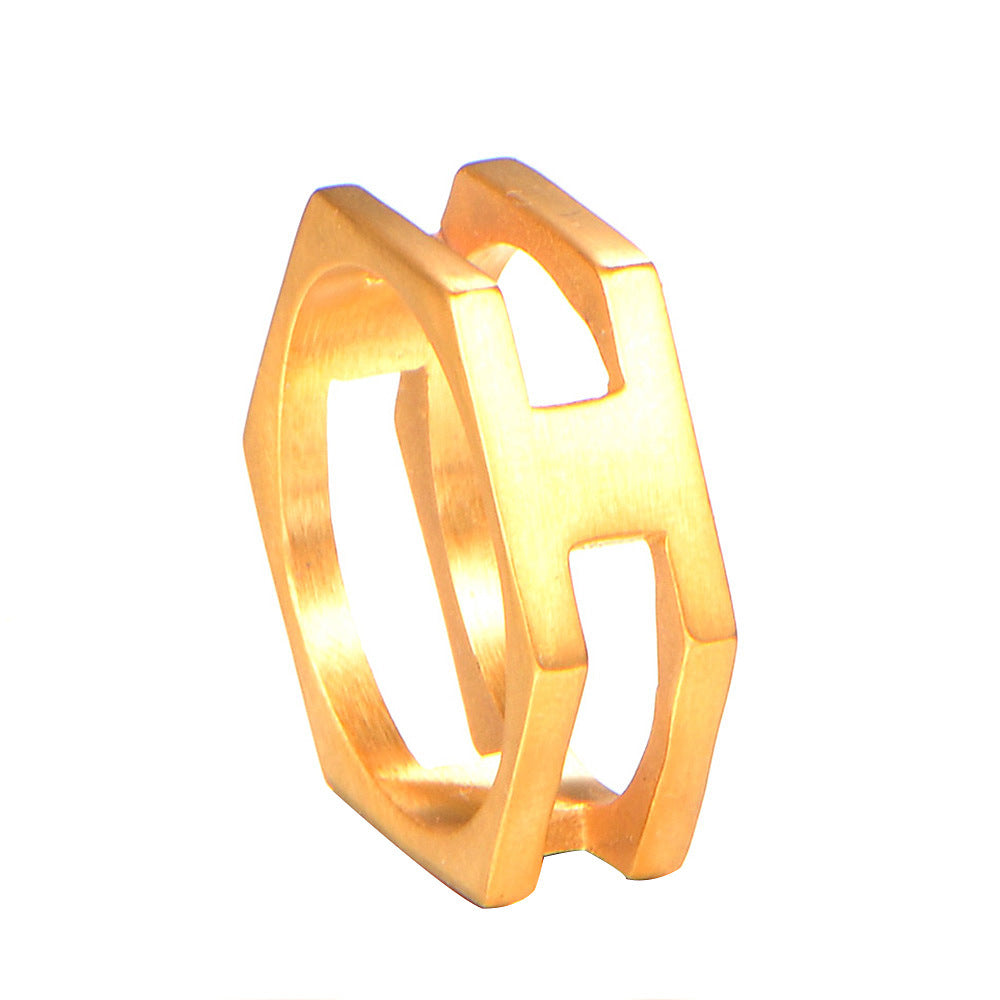 "Rustic Elegance Stainless Steel Ring" Roljord