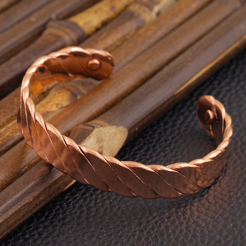 "Rose Gold Copper Magnetic Bracelet - Luxurious Pain Relief [USA & Canada]" Roljord