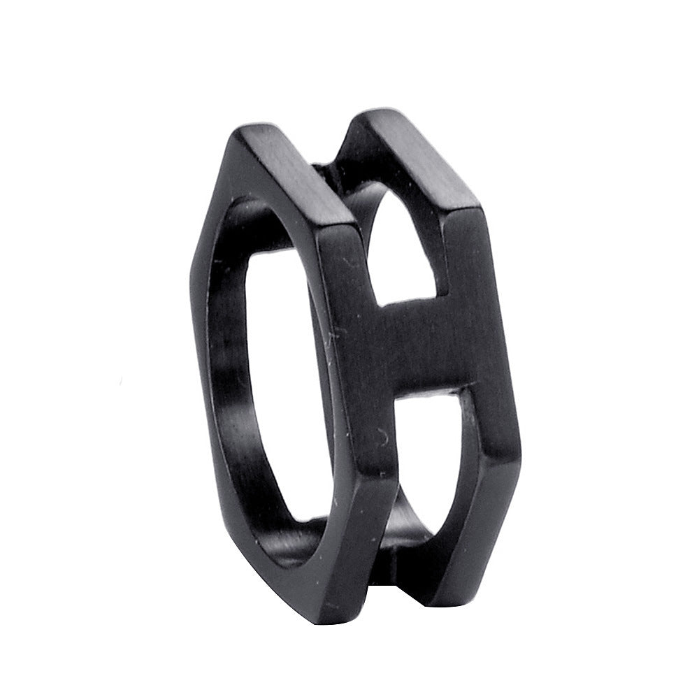 "Rustic Elegance Stainless Steel Ring" Roljord