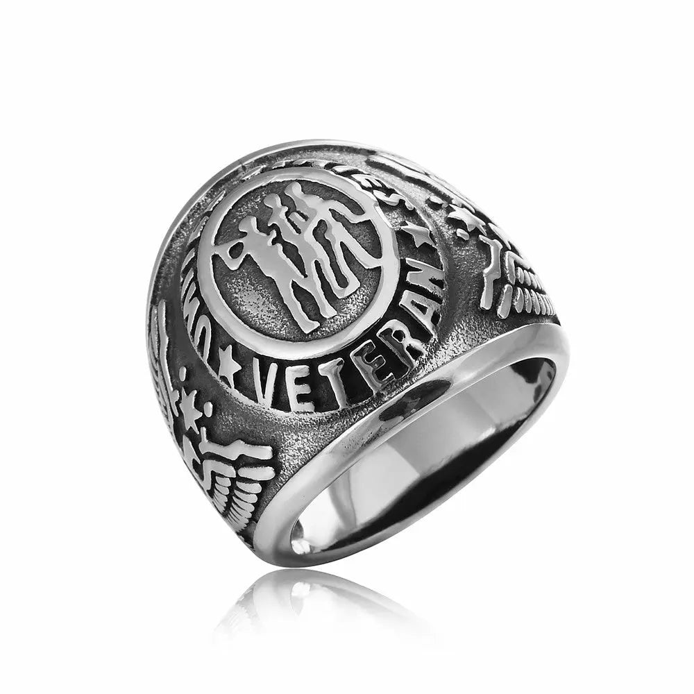"Personalized Titanium Steel Men's Fashion Ring - Custom Engraved Jewelry" Roljord