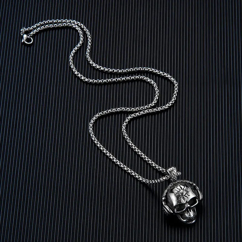 "Roljord GeoSteel Vintage Pendant Necklace | Men's Fashion | Titanium Steel | USA & Canada" Roljord