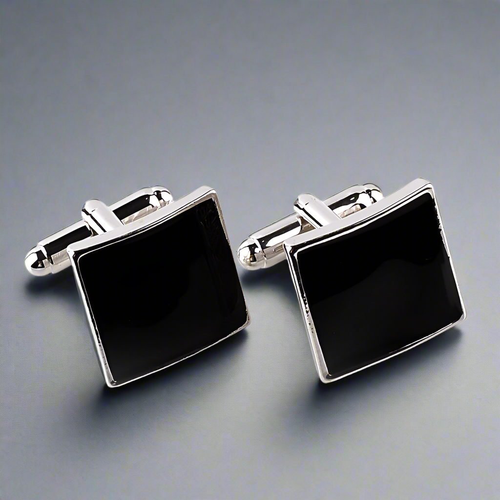 DapperDrips - Personalized Fashion Square Oil Dripping Cufflinks for Men (USA & Canada)