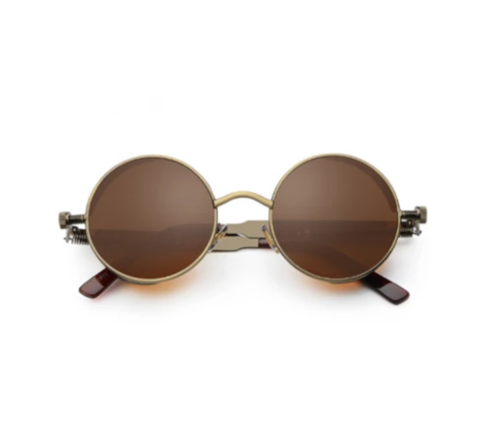 "EnchantEye Sunglasses for Women and Men - Vintage Round Lens, Metal Frame" Roljord