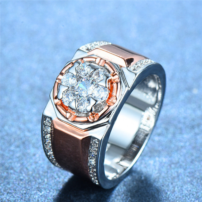 "EleganceFusion™ - European & American Two-Tone Ring for Men | ROLJORD" Roljord