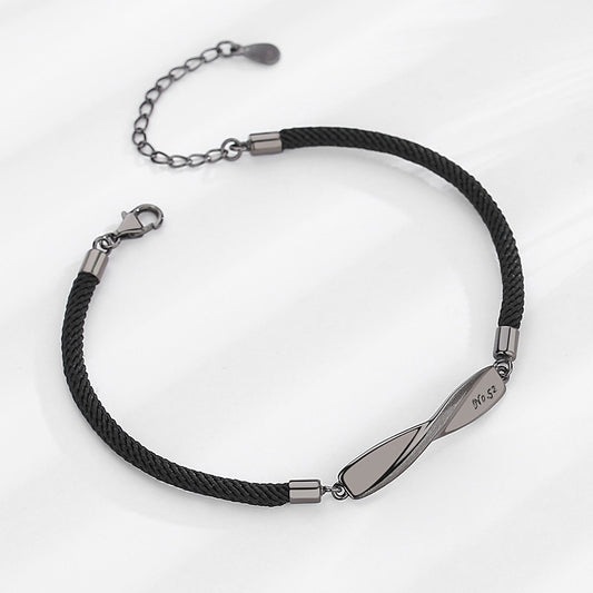 "Sterling Silver Couple Bracelets | USA & Canada Love Bond Collection - Roljord" Roljord